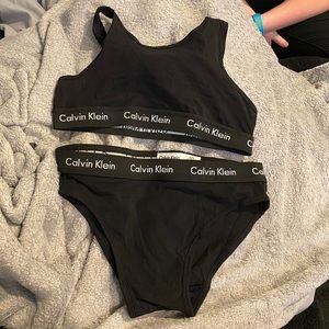 Calvin Klein bra / bralette and panty set